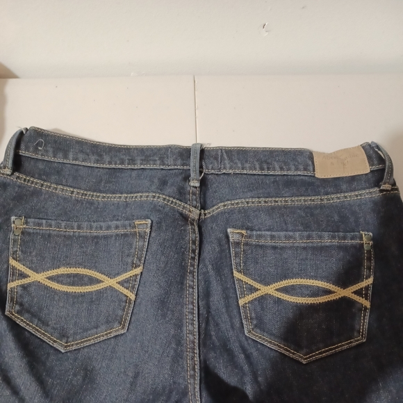 ABERCROMBIE & FITCH Dark Wash Skinny Jeans Women's Juniors Sz 8 pre owned - Picture 4 of 5
